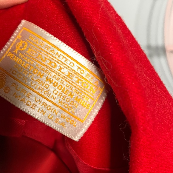 Pendleton wool ruby red! SO cute! Worn once for valentines 🥰 EUC - Picture 4 of 7